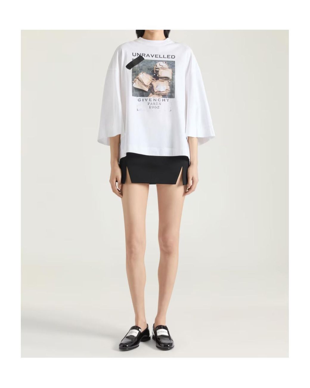 Givenchy Black Sliced Mini Skirt