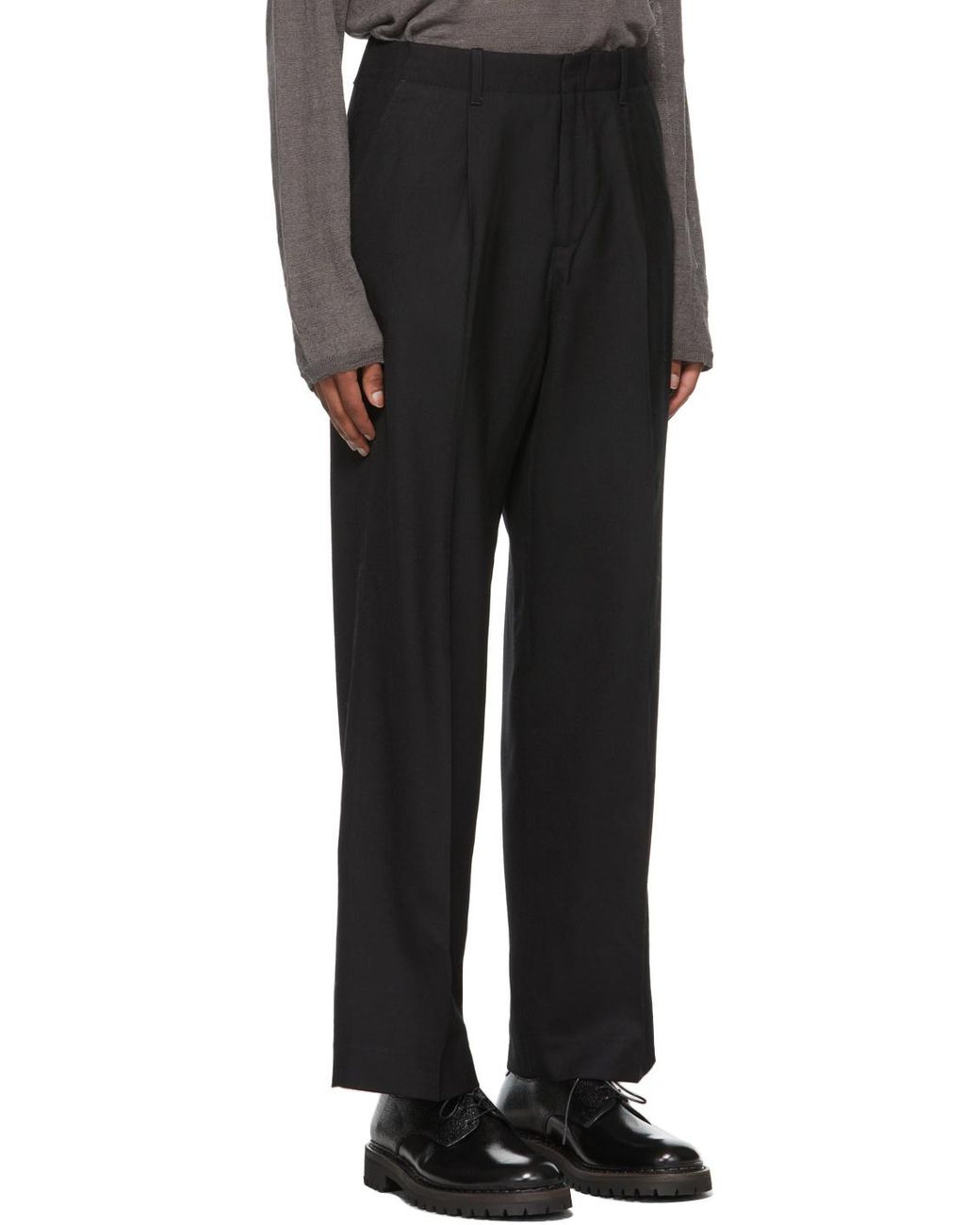 Our Legacy Black Pleated Pants for men
