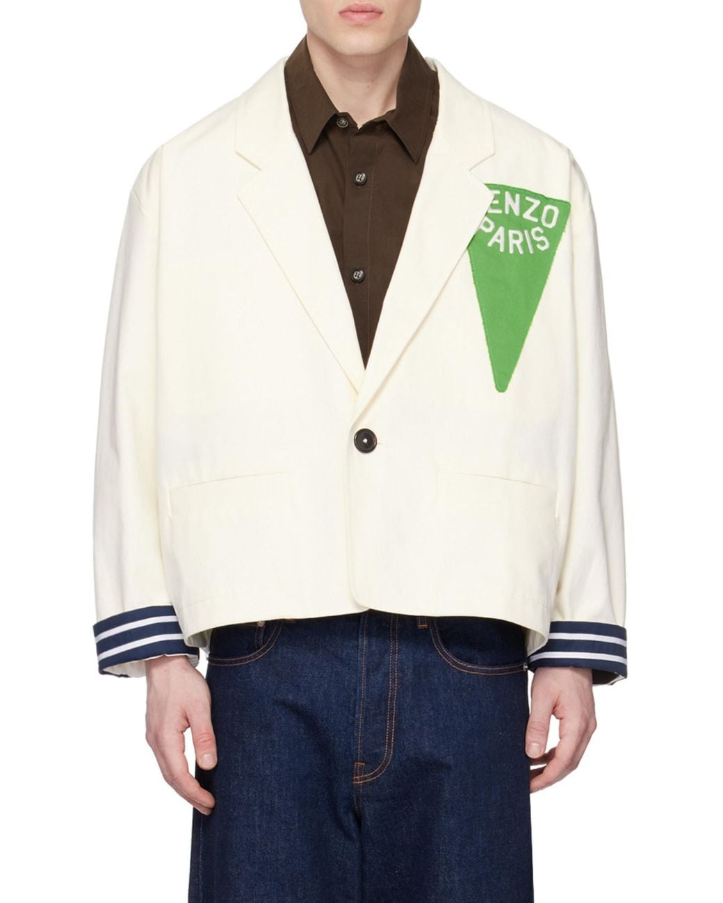 KENZO White Sera' Workwear Jacket for men