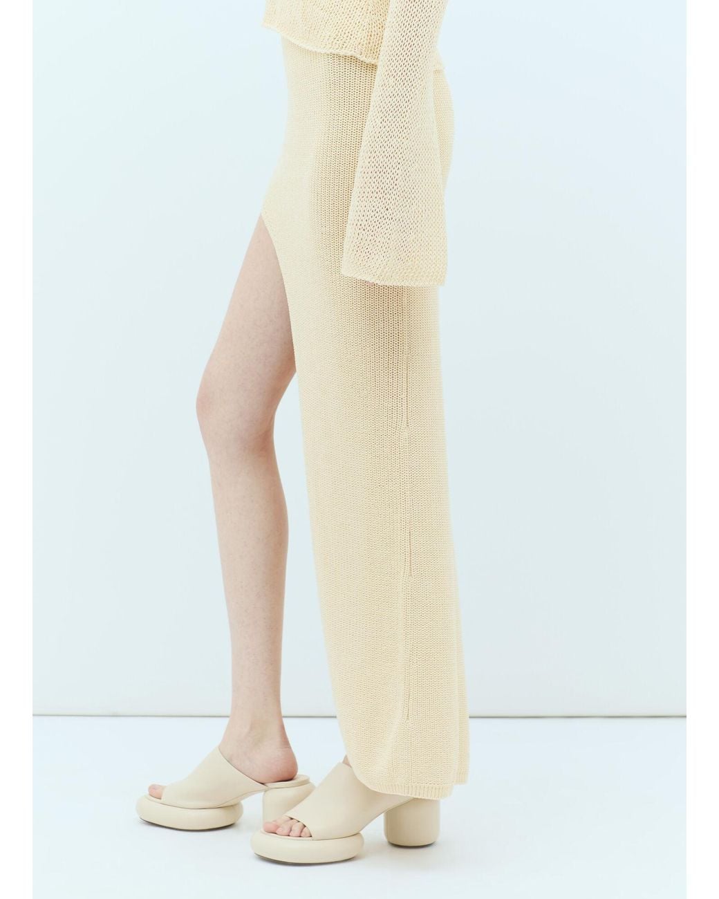 AYA MUSE Natural Elastic-Waist Skirt