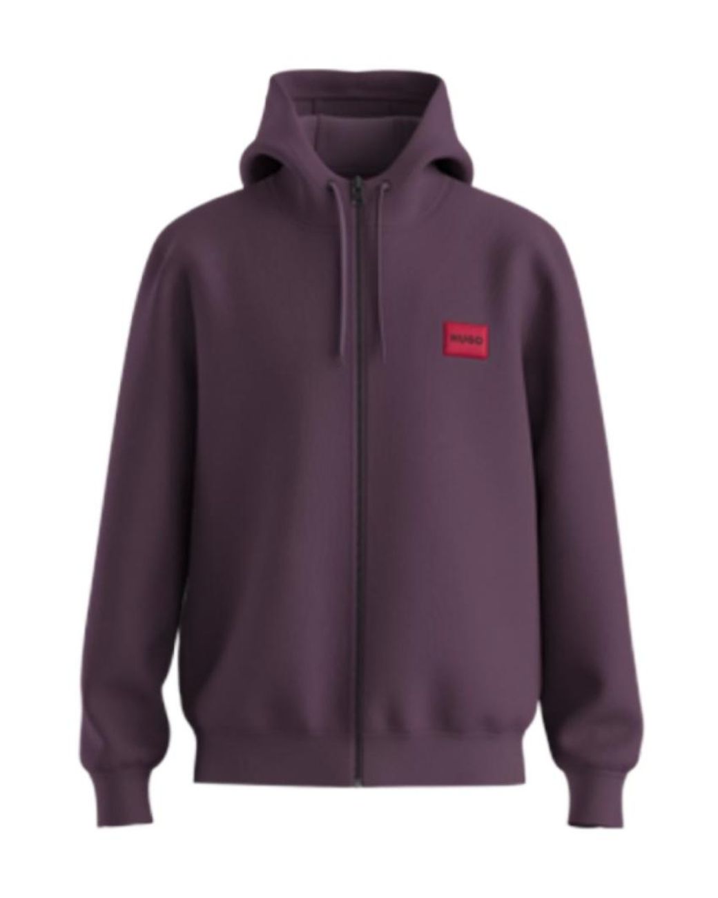 Boss Purple Drawstring Hooded Hoodie for men
