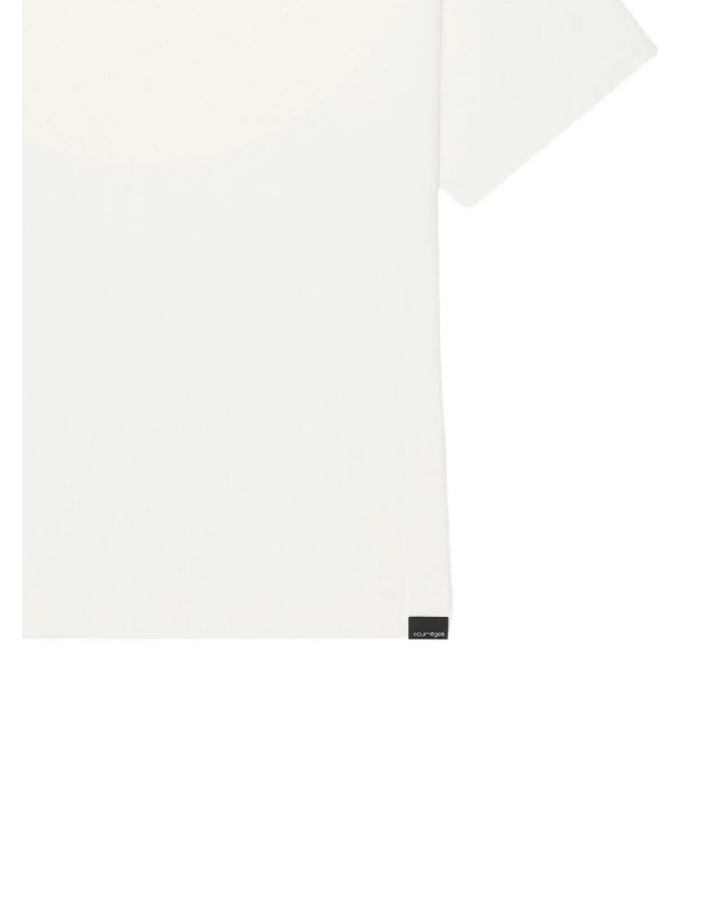 Courreges White Courrèges Ac-Logo Crewneck T-Shirt for men