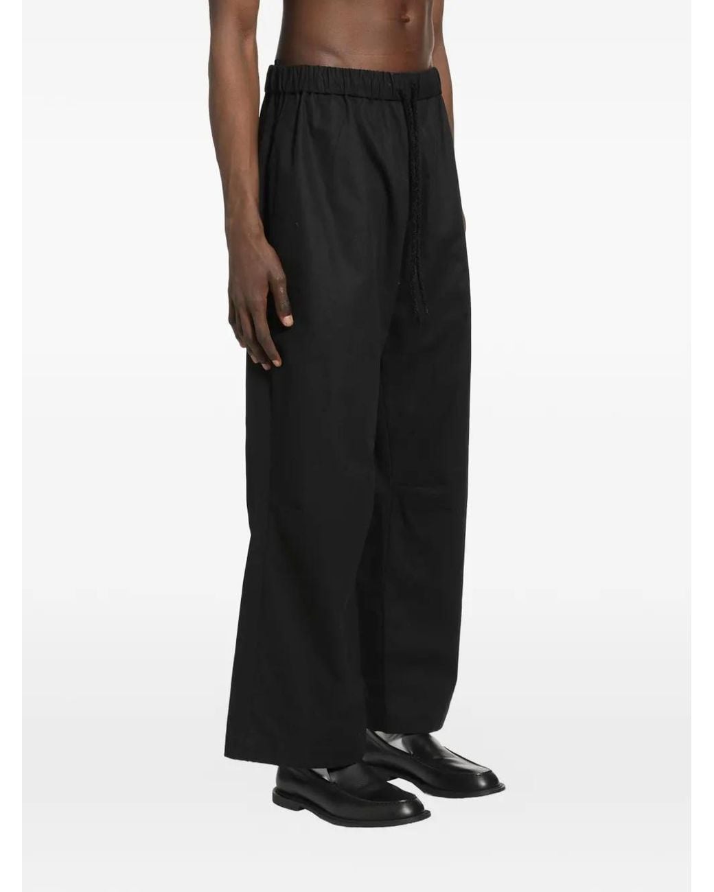 Simone Rocha Black Elasticated Trousers for men
