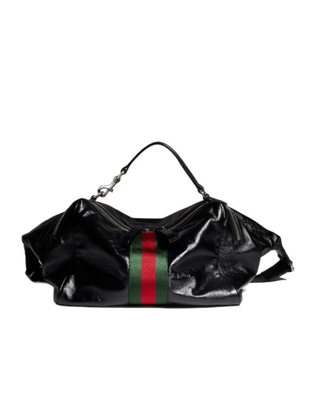 Gucci Black Small Crossbody Bag With Web for men