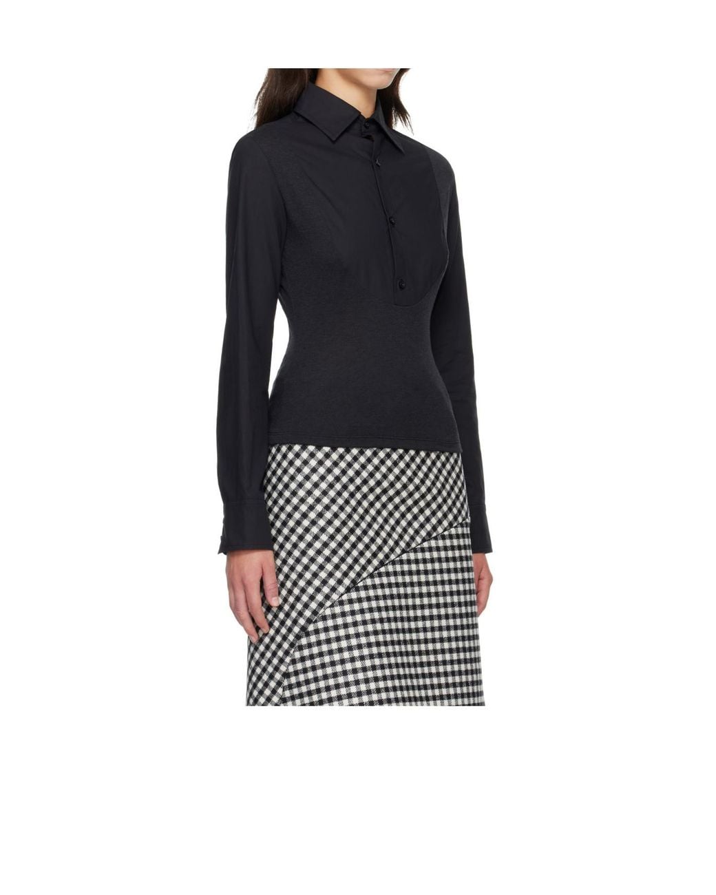 Jean Paul Gaultier Black Collared Shirt