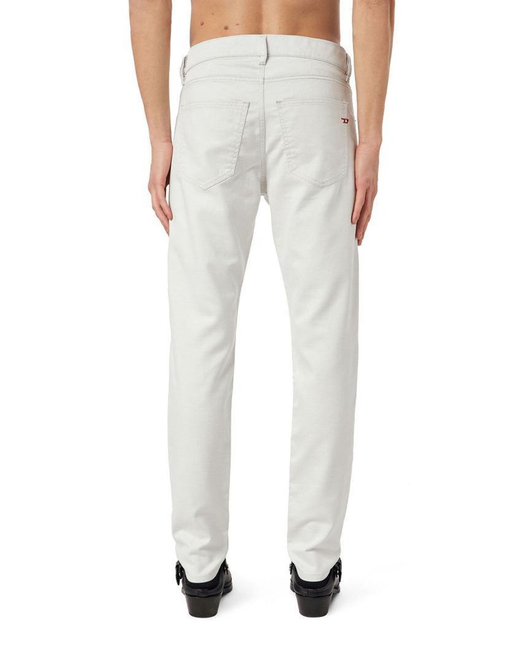 DIESEL White Slim-Fit Regular-Waist Jeans for men