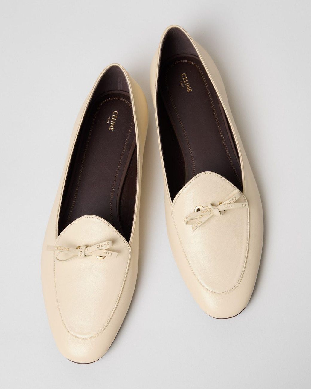 Céline Natural Aura Bow Flats