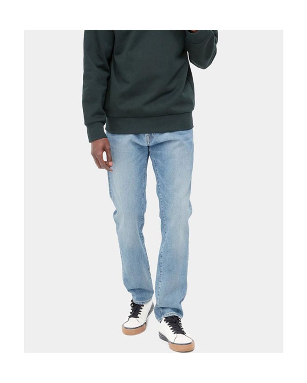 Carhartt Blue Klondike Cotton Jeans for men