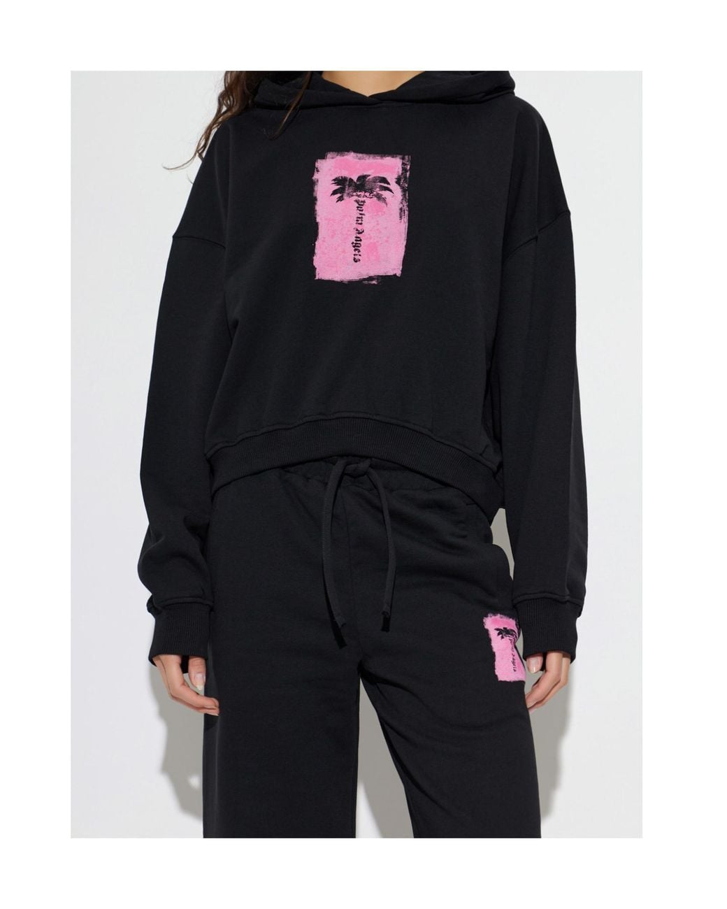 Palm Angels Blue Long-Sleeve Sweatshirt