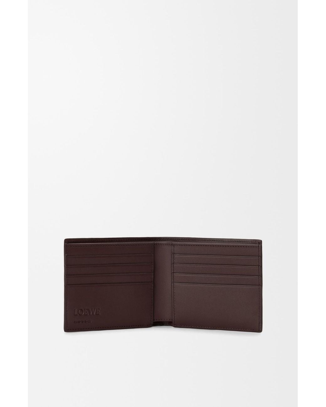 Loewe Brown Puzzle Bifold Coin Wallet for men