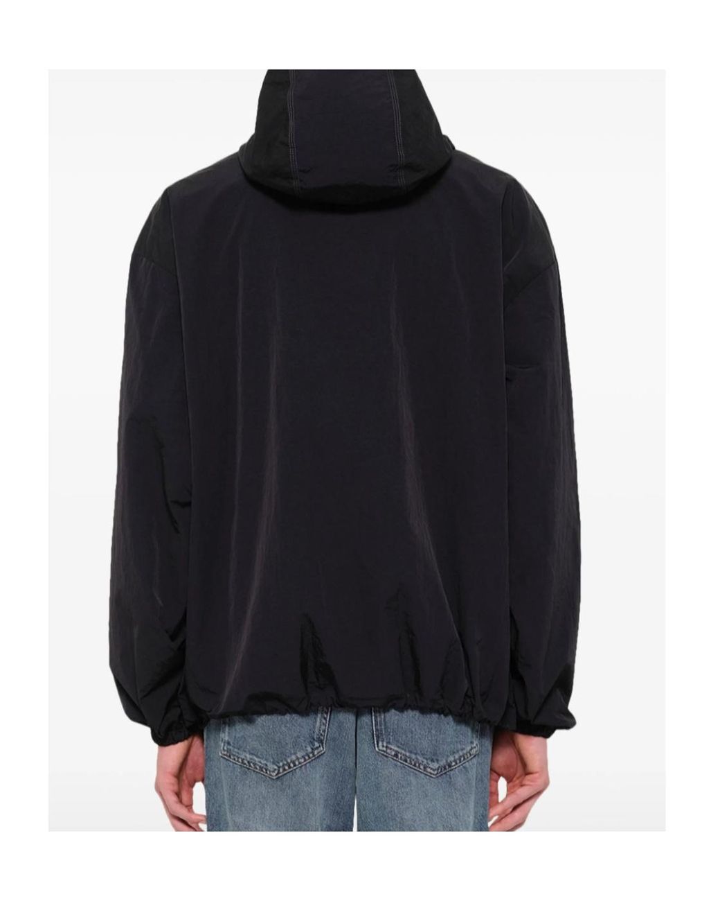 DIESEL Blue Hooded Zip-Up Jacket for men