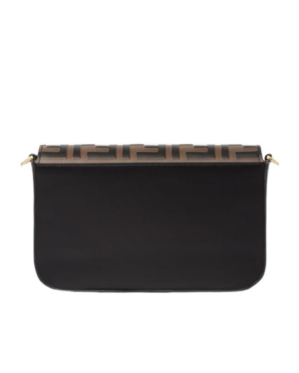 Fendi Black Ff Diamonds Chain Wallet