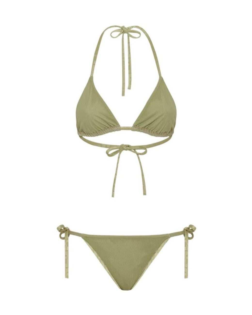Fendi Green Lycra Bikini