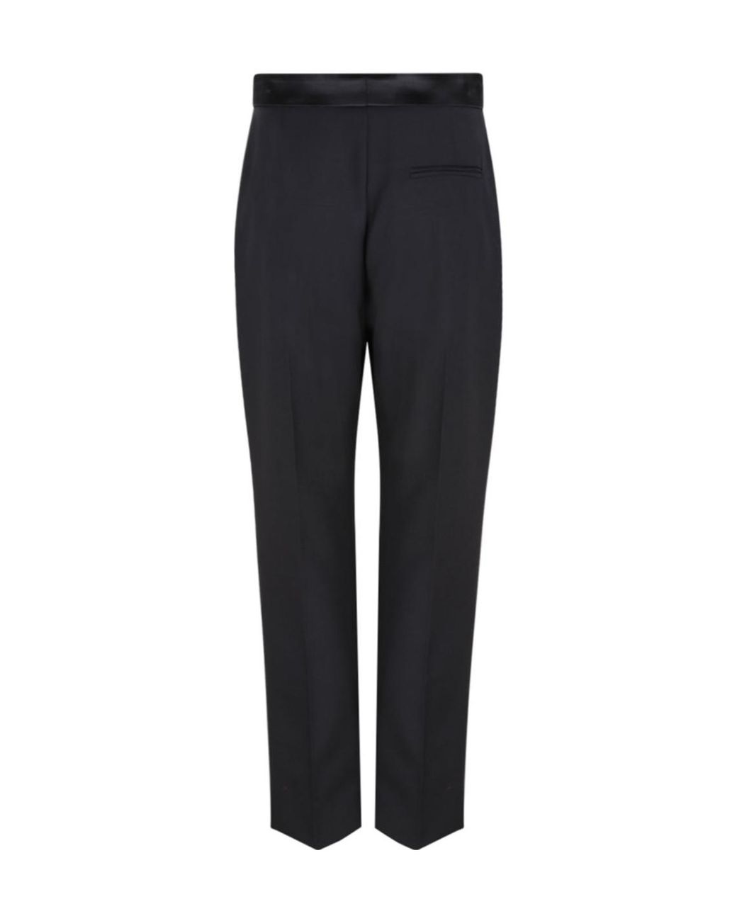 McQueen Blue Straight-Leg Tailored Trousers
