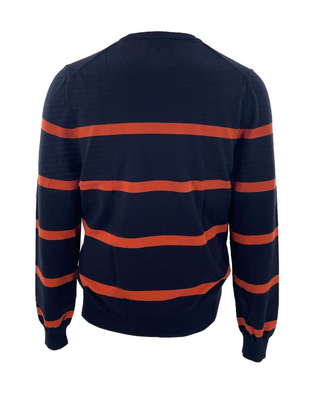 Dunhill Blue Striped Long-Sleeved Sweater for men