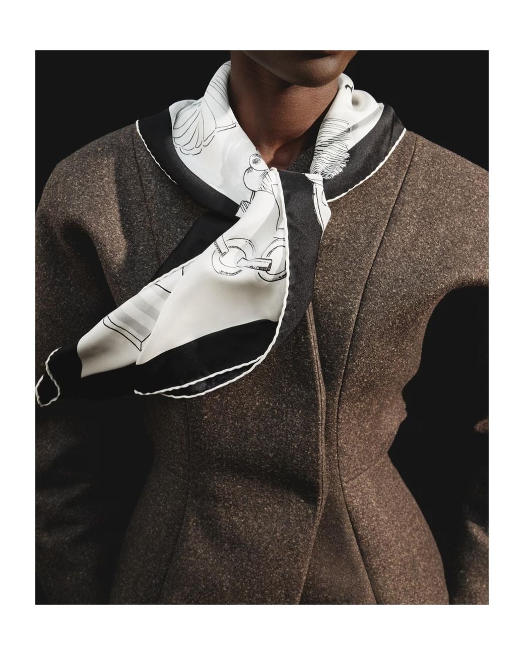 Jacquemus White Le Grand Foulard Printed Scarf for men
