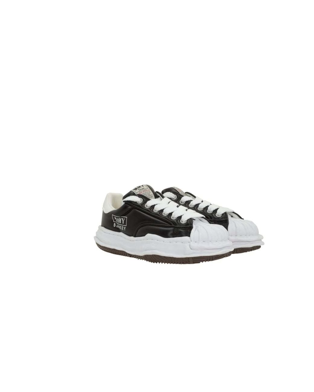 Maison Mihara Yasuhiro Black Blakey Og Sole Padded Pu Low-Top Sneakers for men