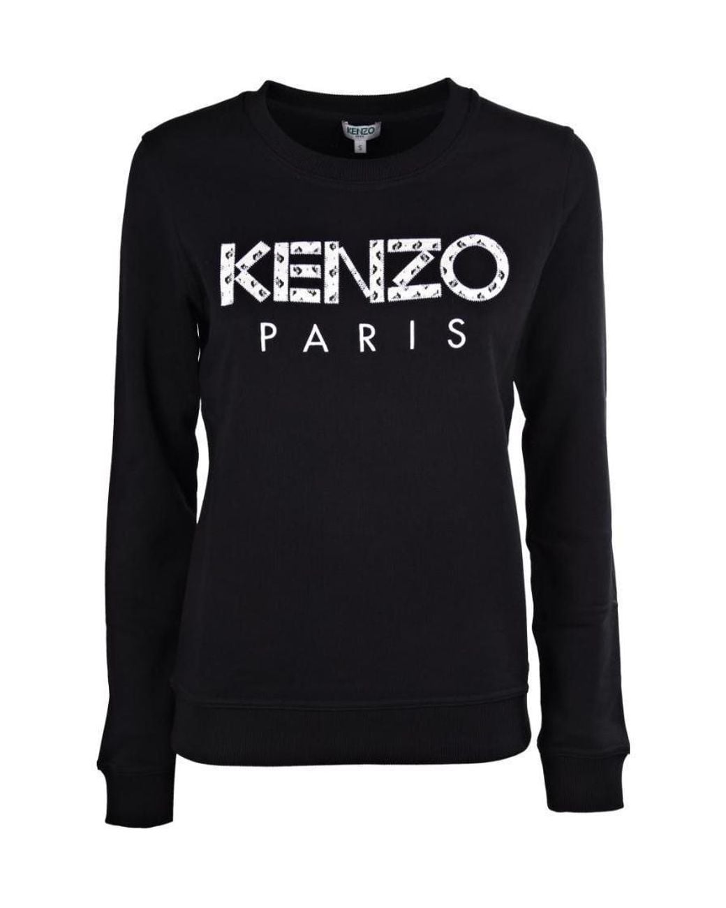 KENZO Black Logo Decal Sweater