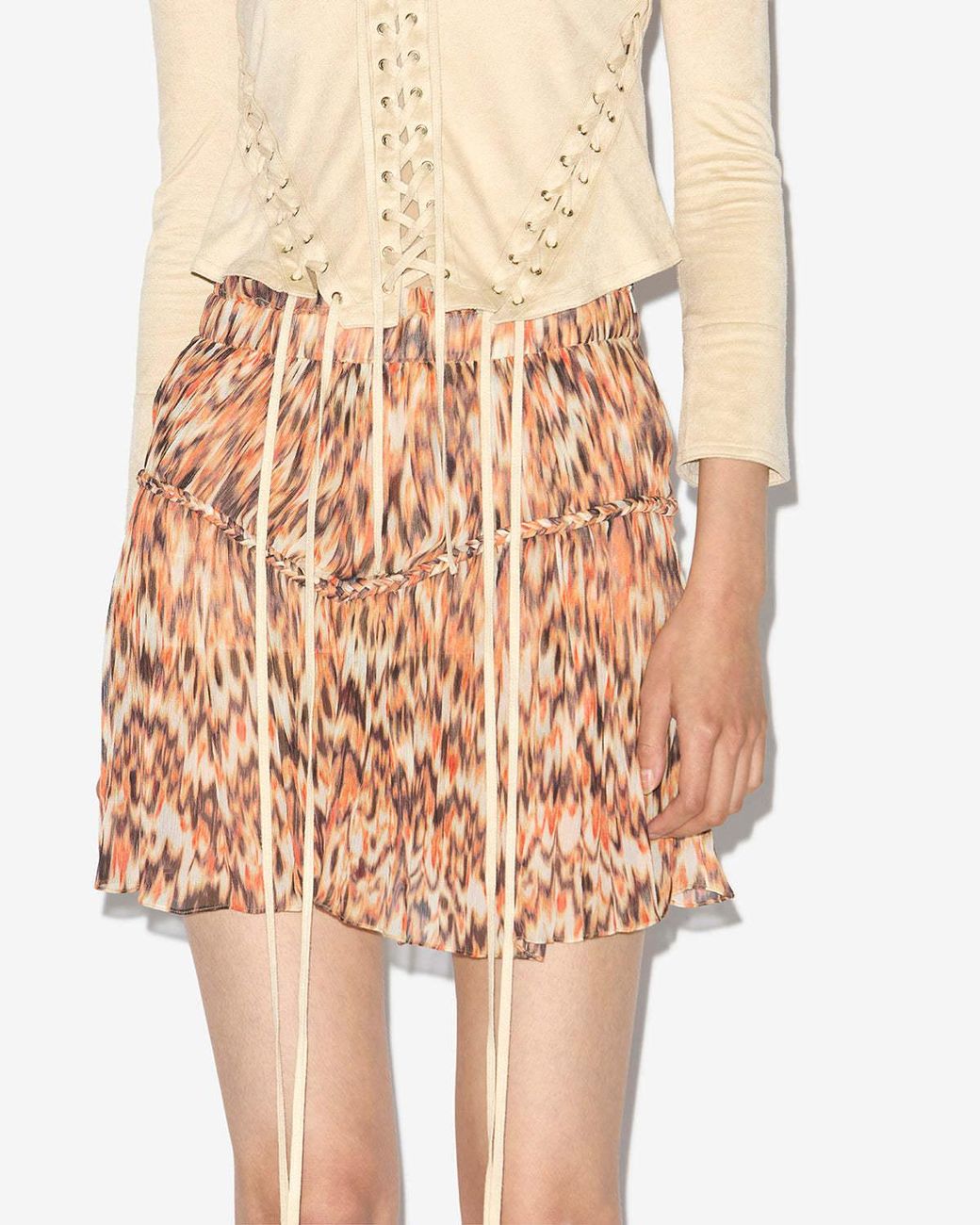 Isabel Marant Pink Roumi Georgette Crepe Skirt