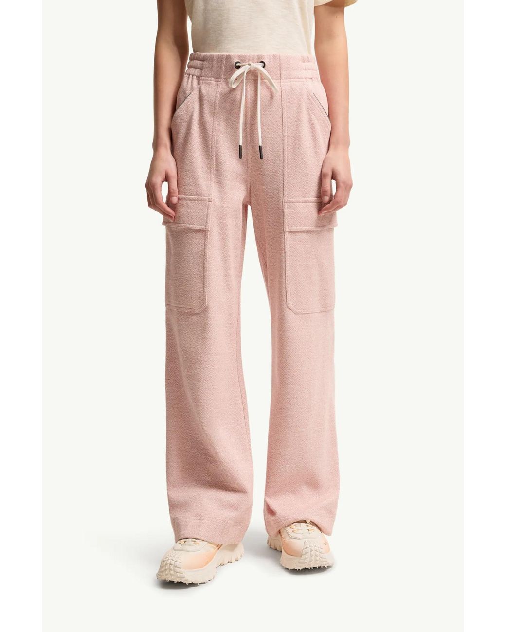 Moncler Pink Grenoble Drawstring Track Trousers