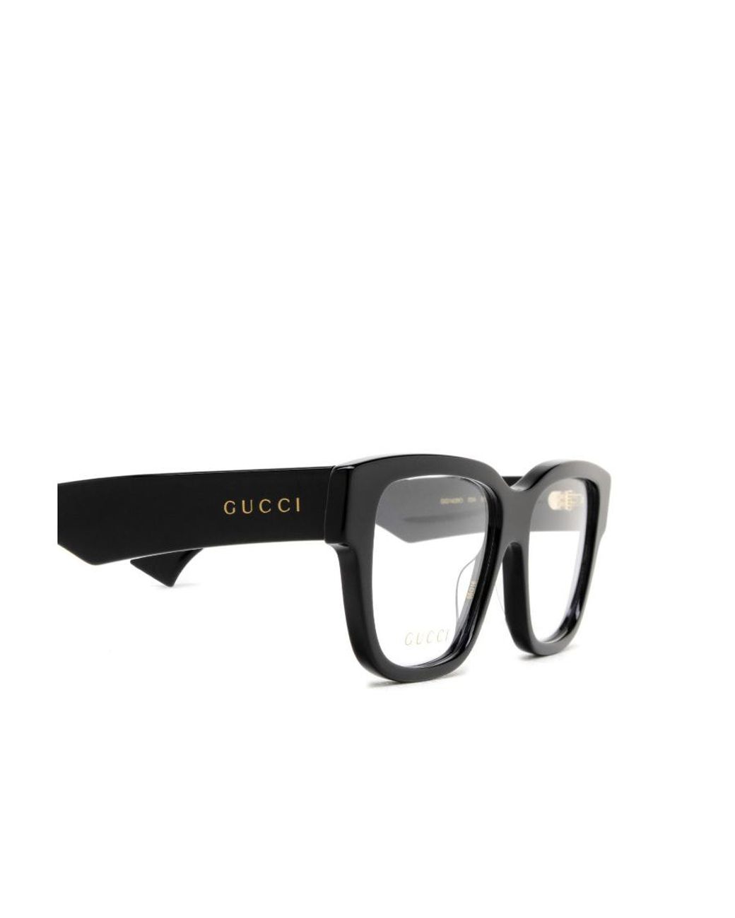 Gucci White Eyewear Rectangle Frame Glasses for men