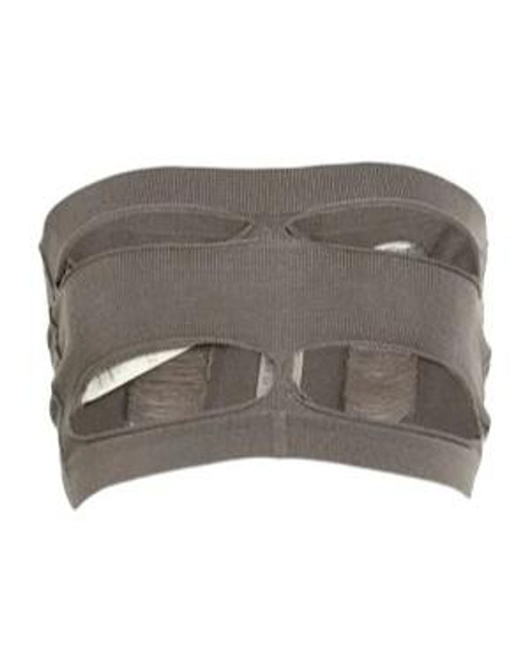 Rick Owens Gray Strapless Top