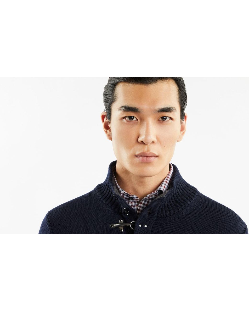 Fay Blue Wool Turtleneck Sweater for men