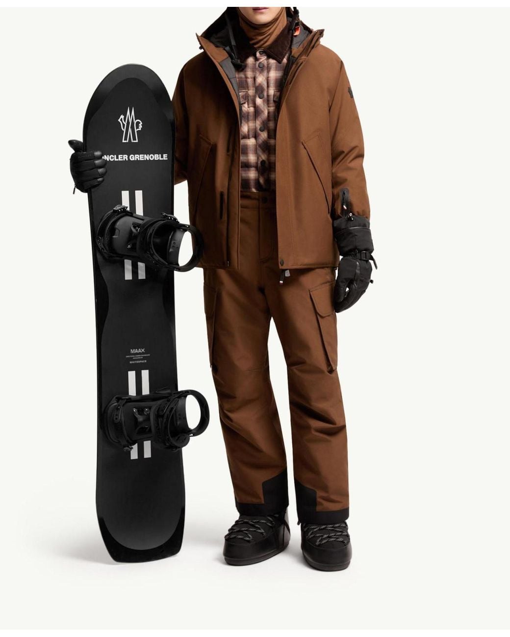 Moncler Brown Lambir Hooded Gore-Tex Ski Jacket for men
