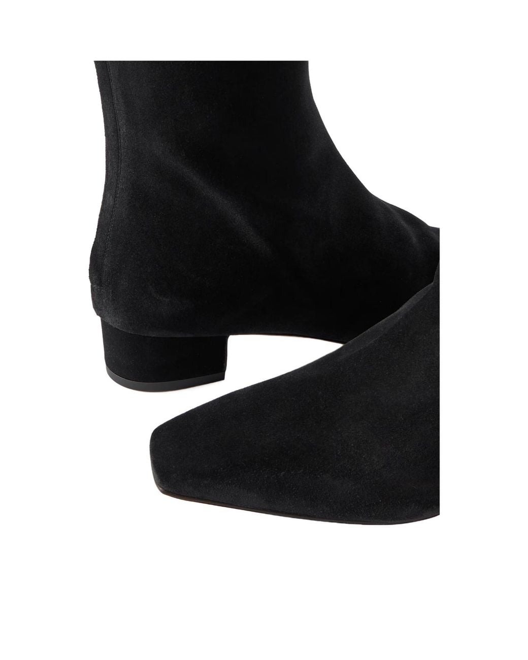 Manolo Blahnik Black Suede Over-The-Knee Boots