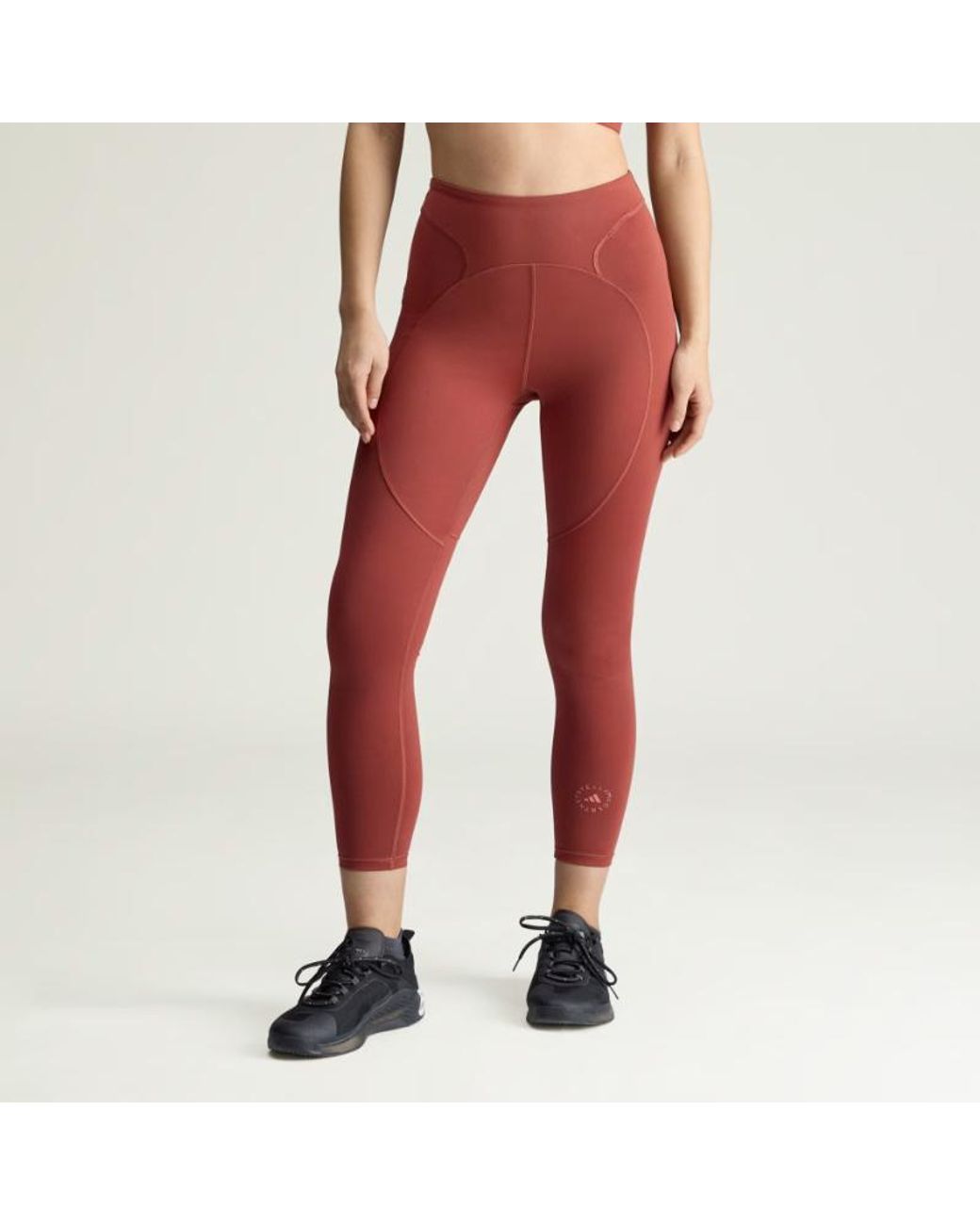 Adidas By Stella McCartney Red Training 7/8 Leggings