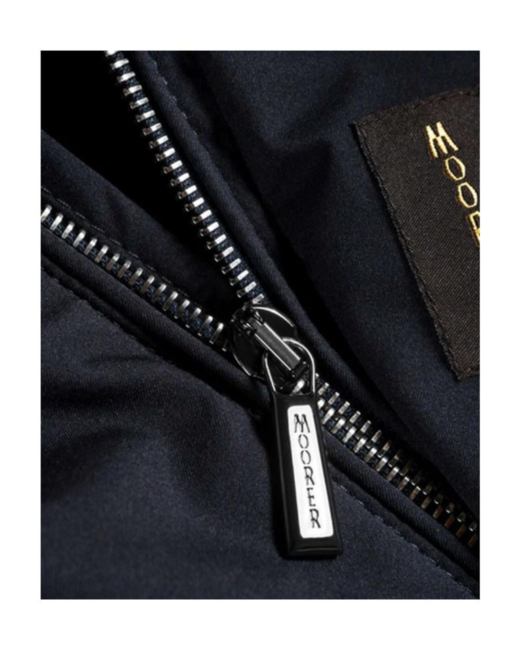 Moorer Blue Technical Gabardine Coat for men