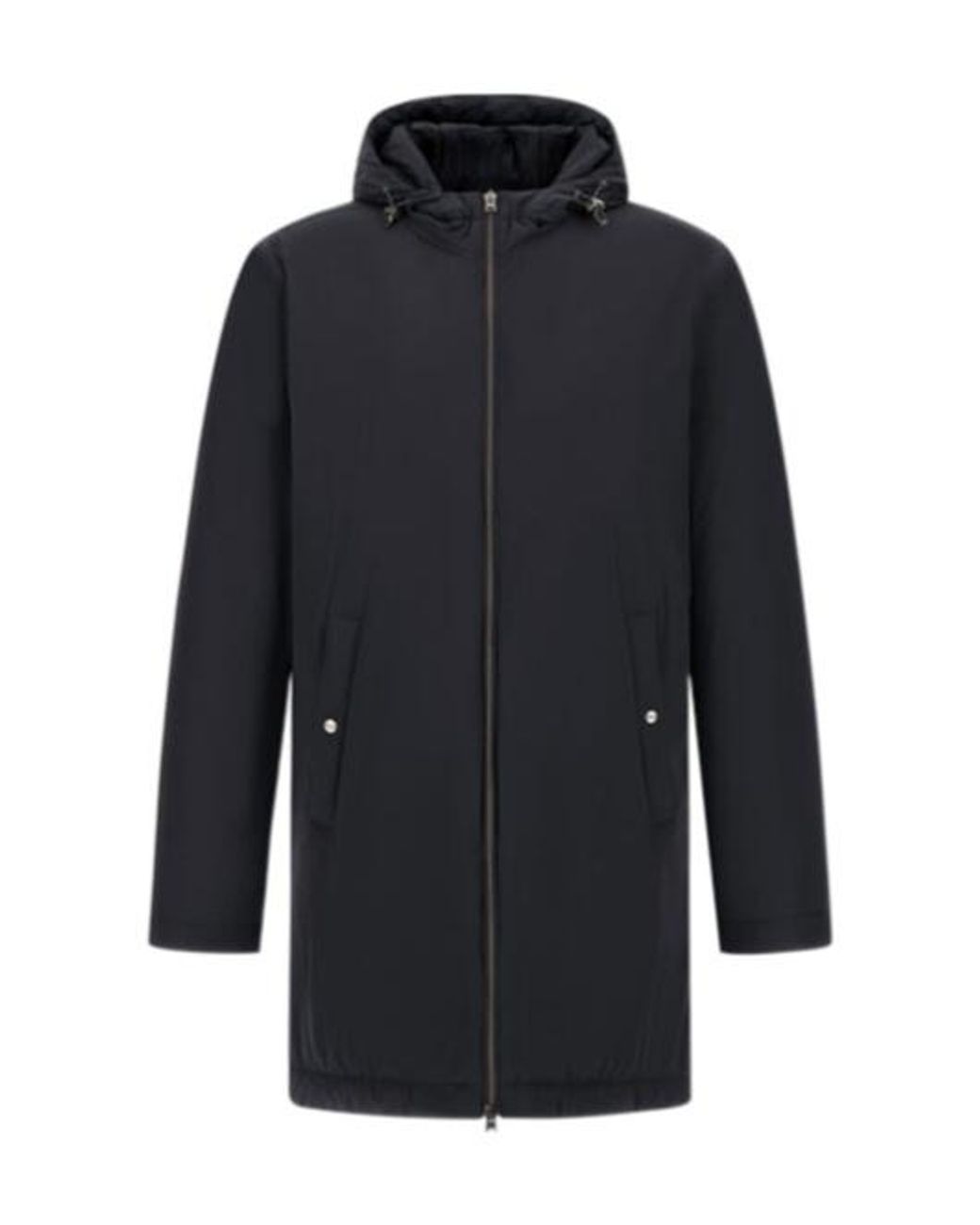 Herno Blue Hooded Parka for men