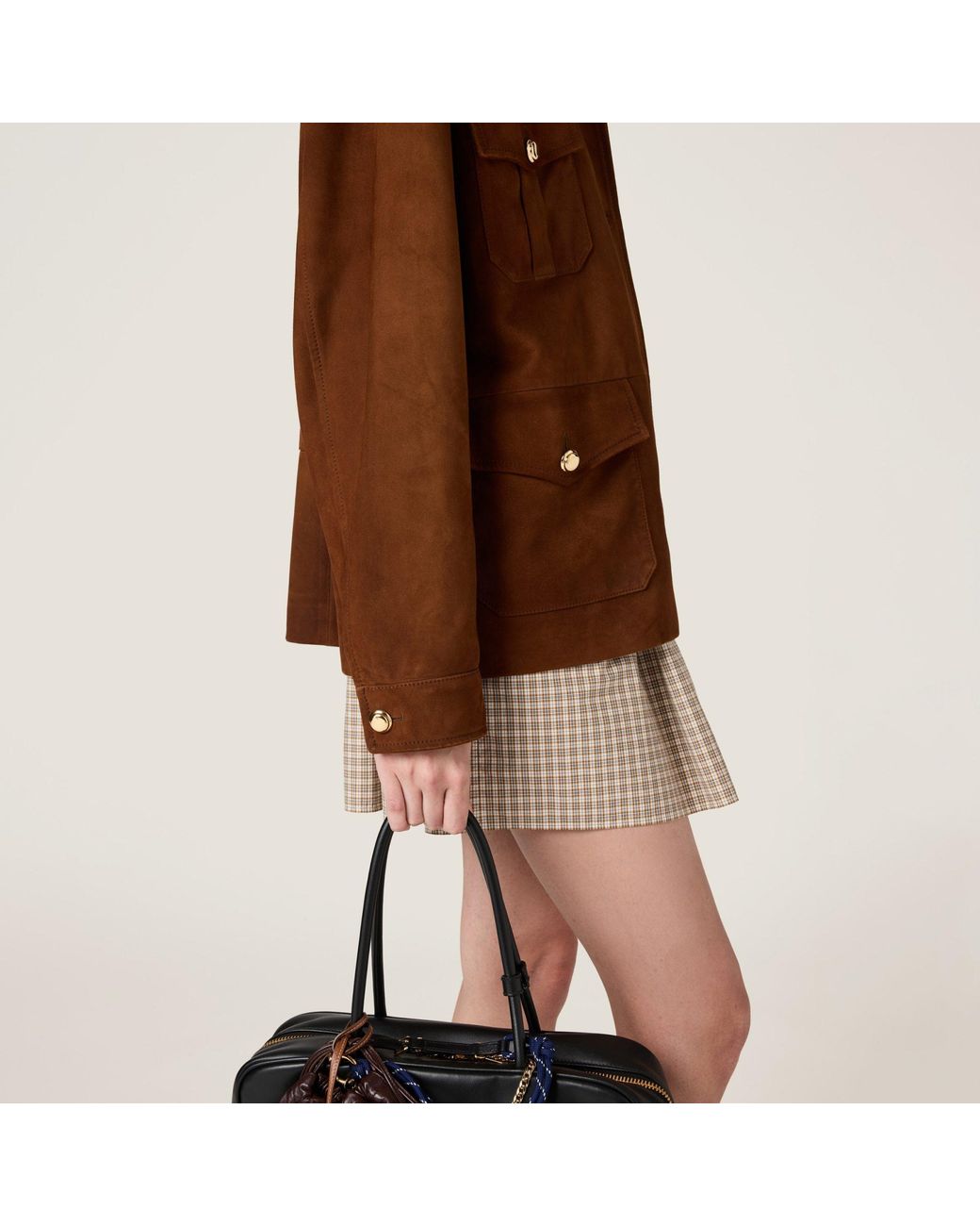 Miu Miu Brown Suede Jacket