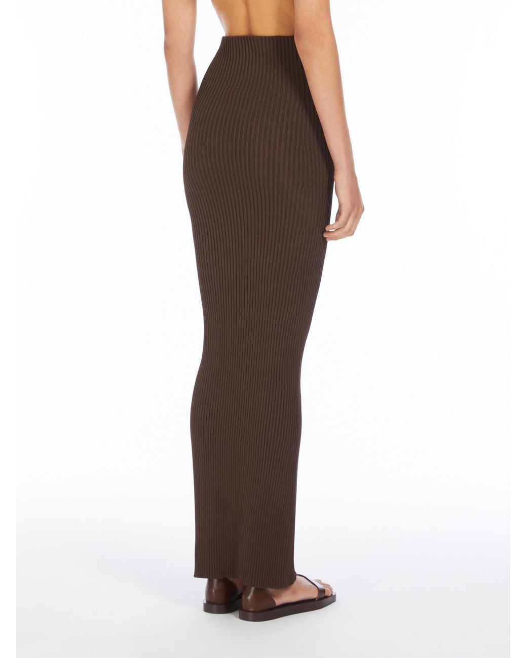 Max Mara Brown Aprile Knitted Skirt