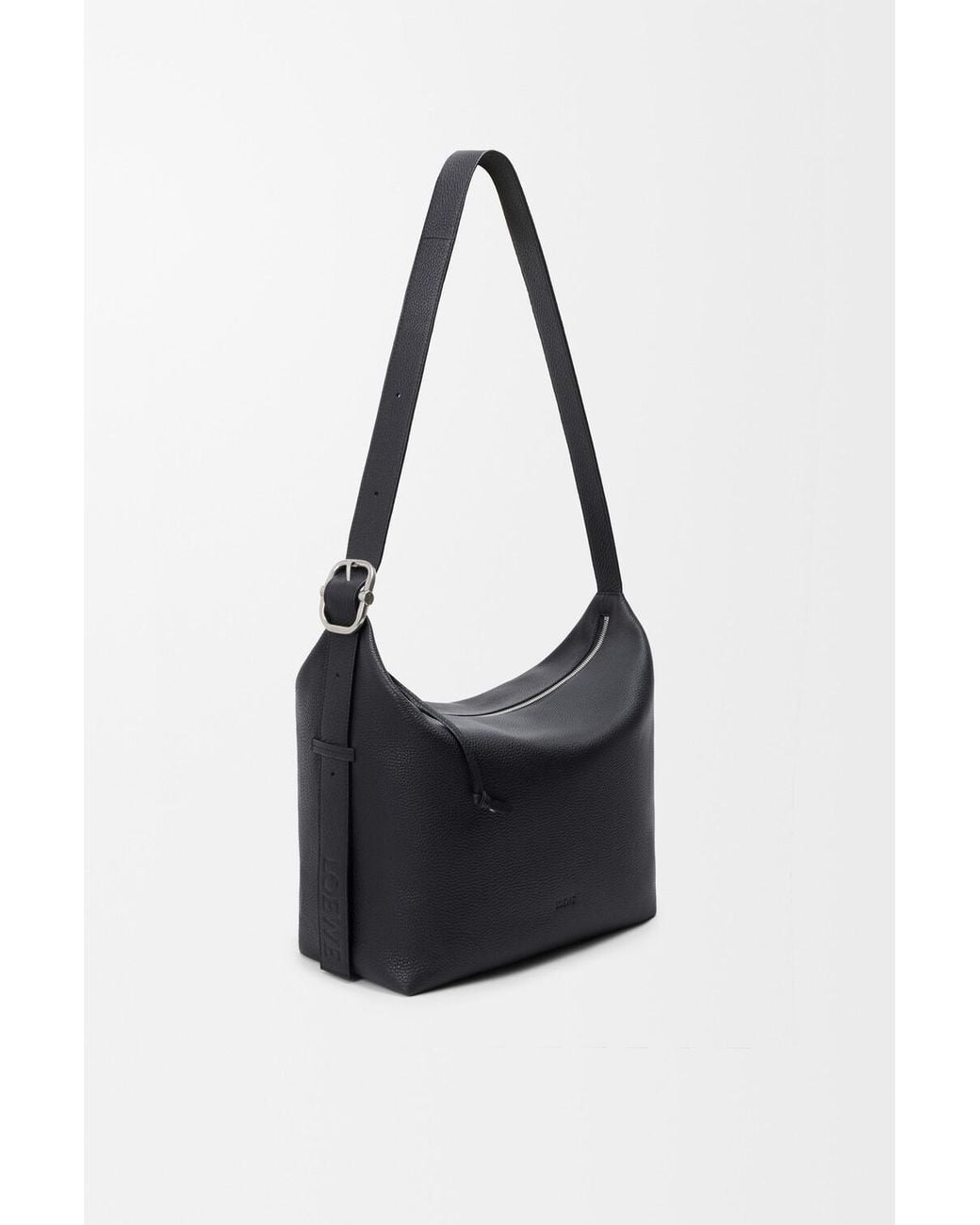 Loewe Black Large Loop Hobo Bag for men