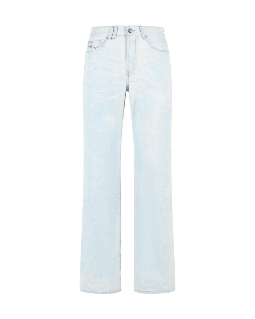 DIESEL Blue Sent Washed Straight-Leg Jeans