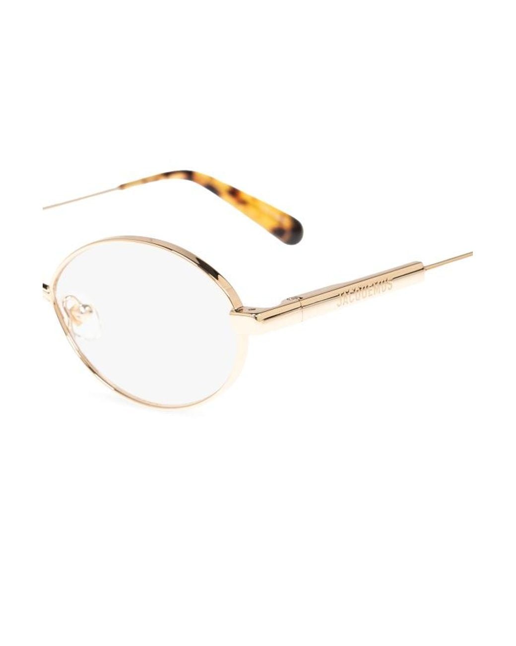 Jacquemus White Oval Frame Glasses