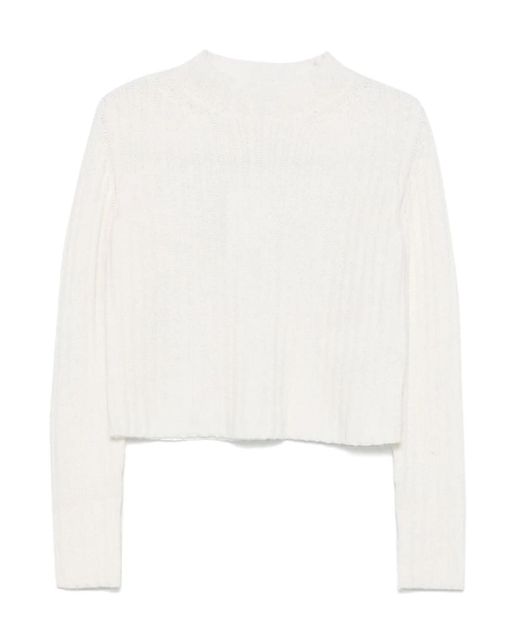 Max Mara White Long-Sleeved Knitwear