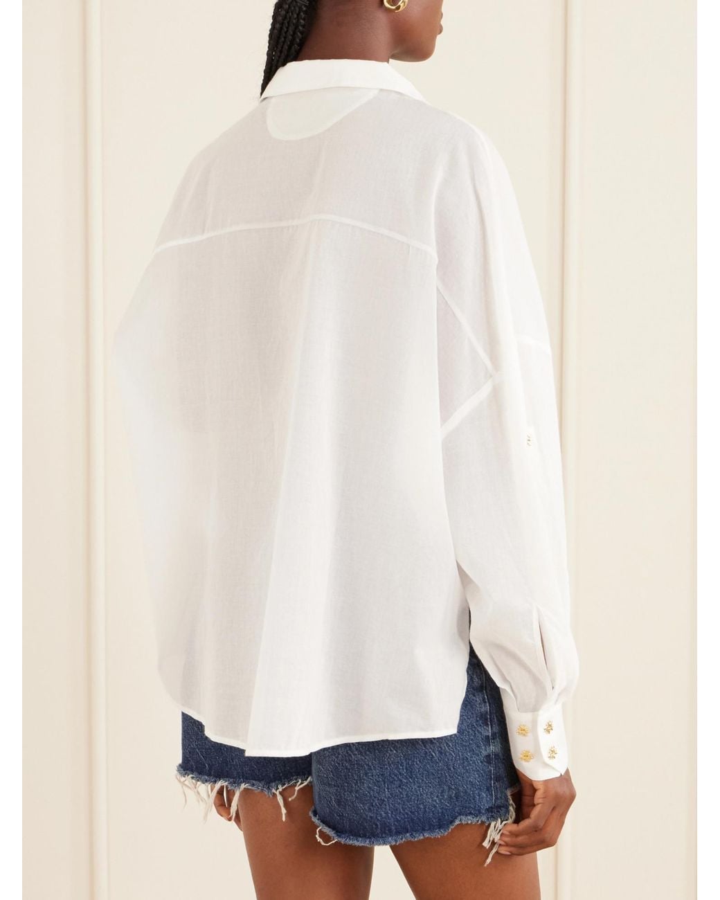 Donde Esteban White Long-Sleeved Shirt