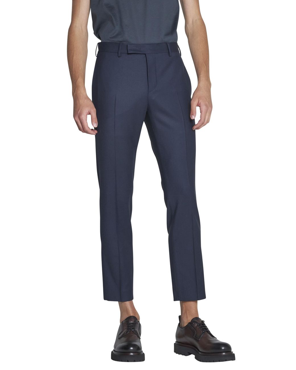 PT01 Blue Pt Torino Dieci Virgin Wool Trousers for men