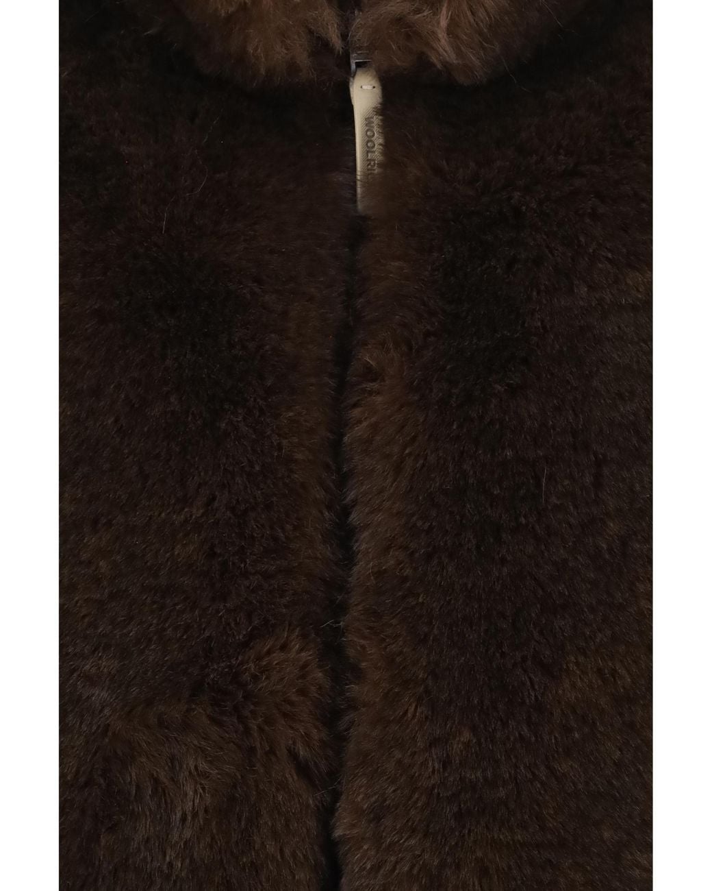 Woolrich Brown Quilted High-Neck Vest