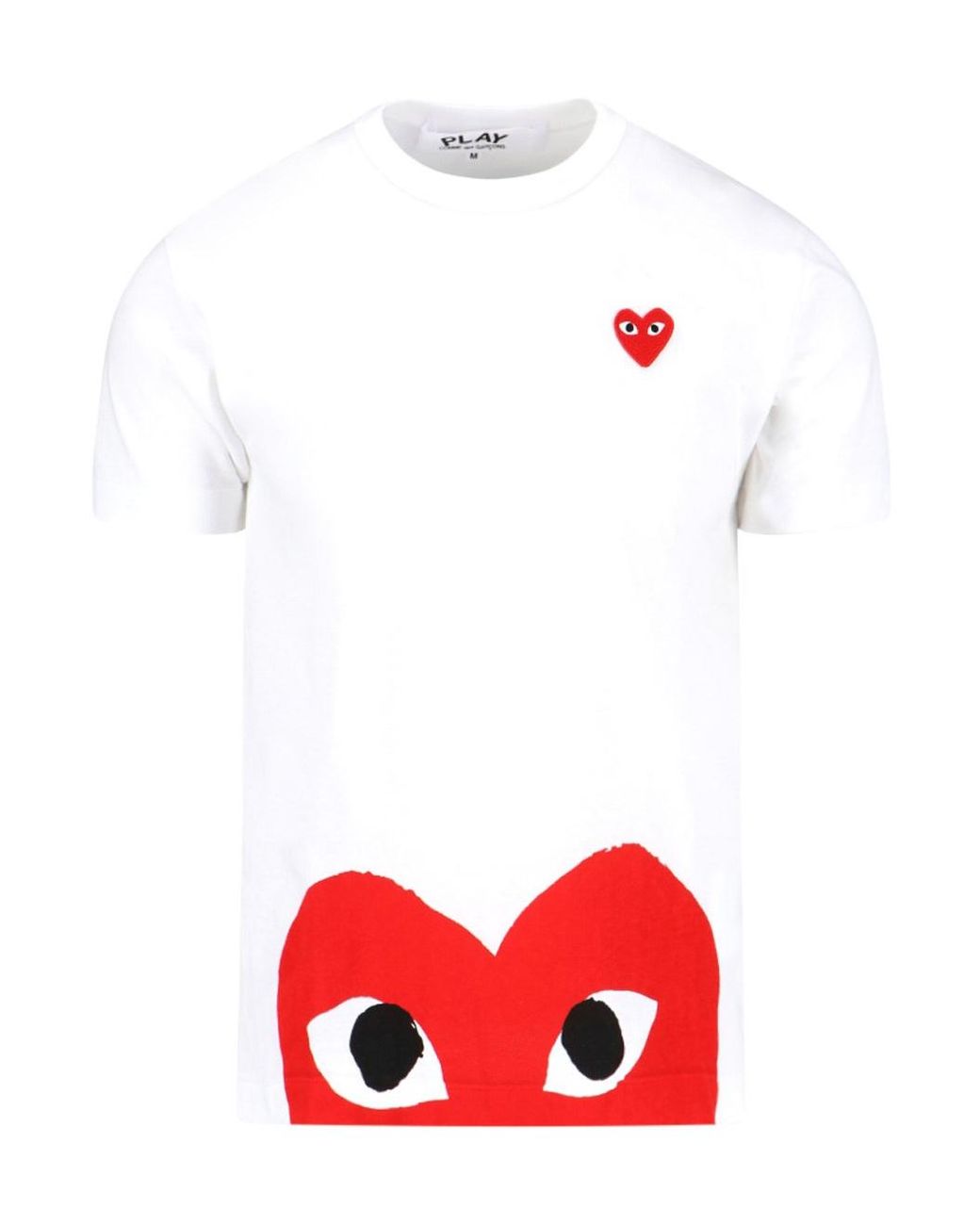 COMME DES GARÇONS PLAY Red Short-Sleeved T-Shirt for men