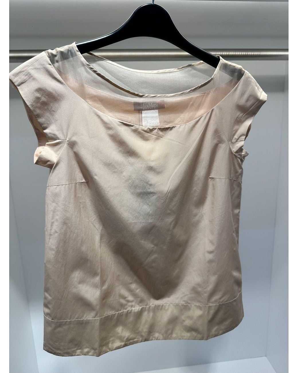 Max Mara Gray Short-Sleeved Shirt