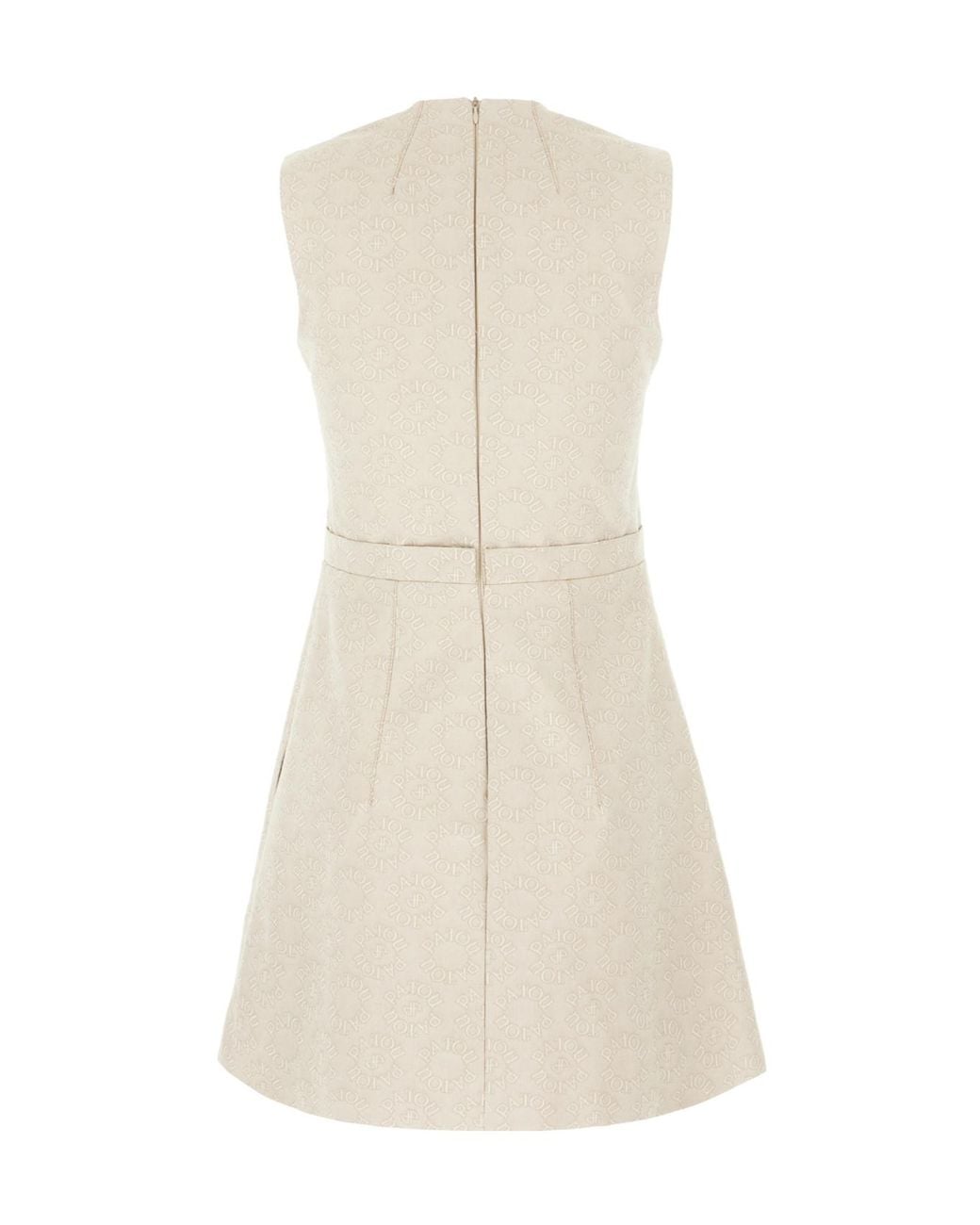 Patou Natural Coin Plaque Detailed Sleeveless Dress