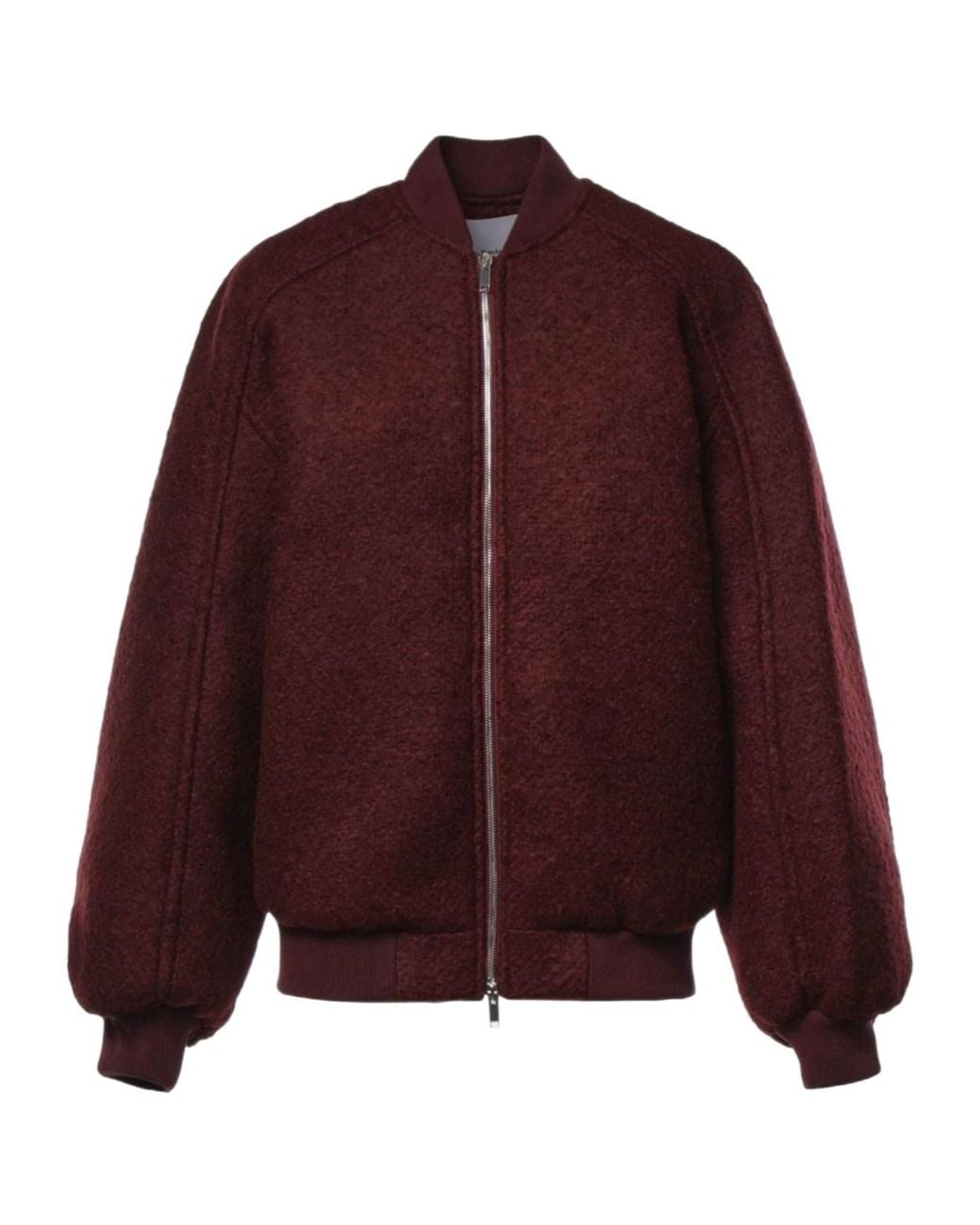 Frankie Shop Purple Oversized Bomber Jacket