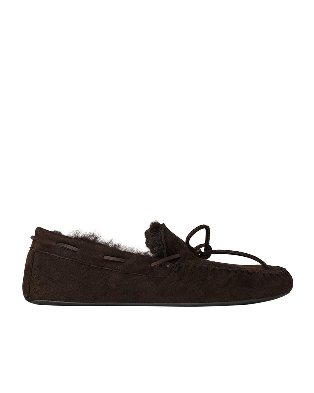 The Row Black Lucca Slipper