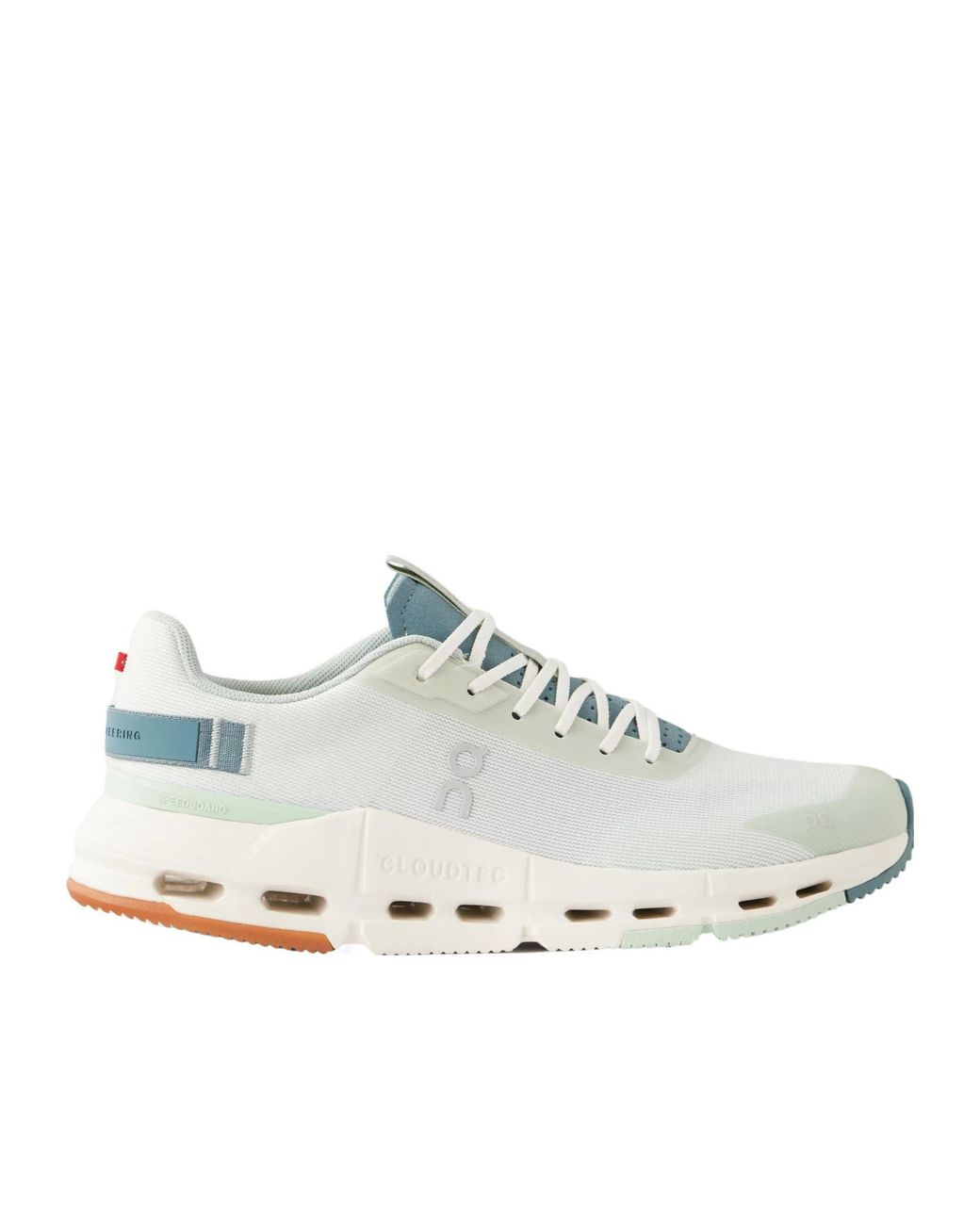 On Shoes White Rubber-Trimmed Mesh Sneakers