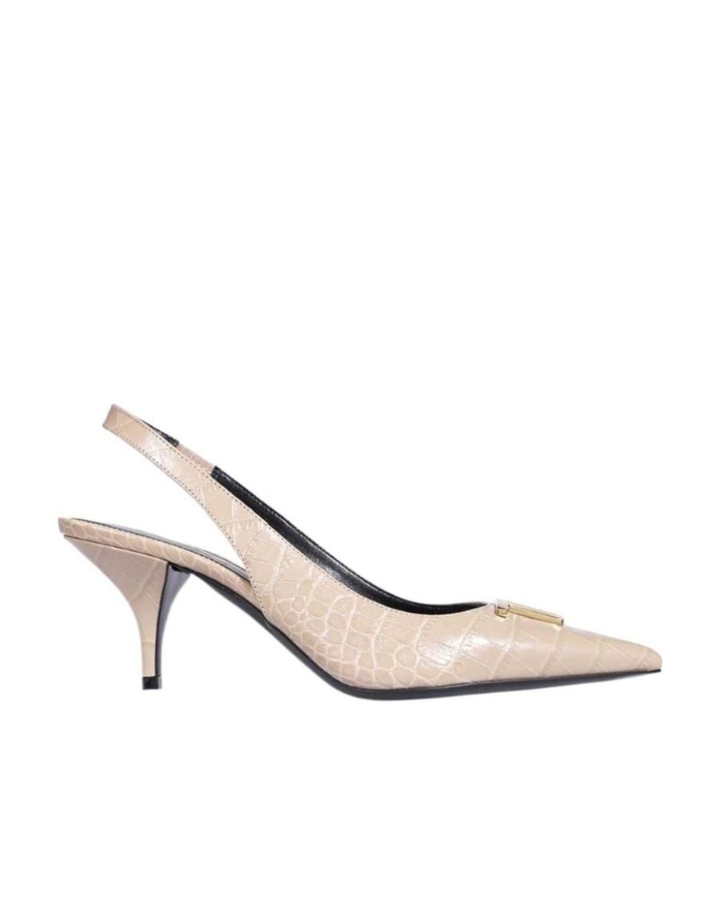 Tom Ford White Logo High Heels