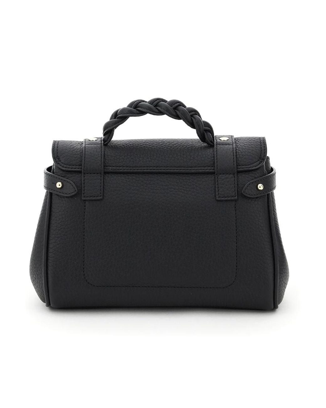 Mulberry Black Alexa Buckled Mini Crossbody Bag