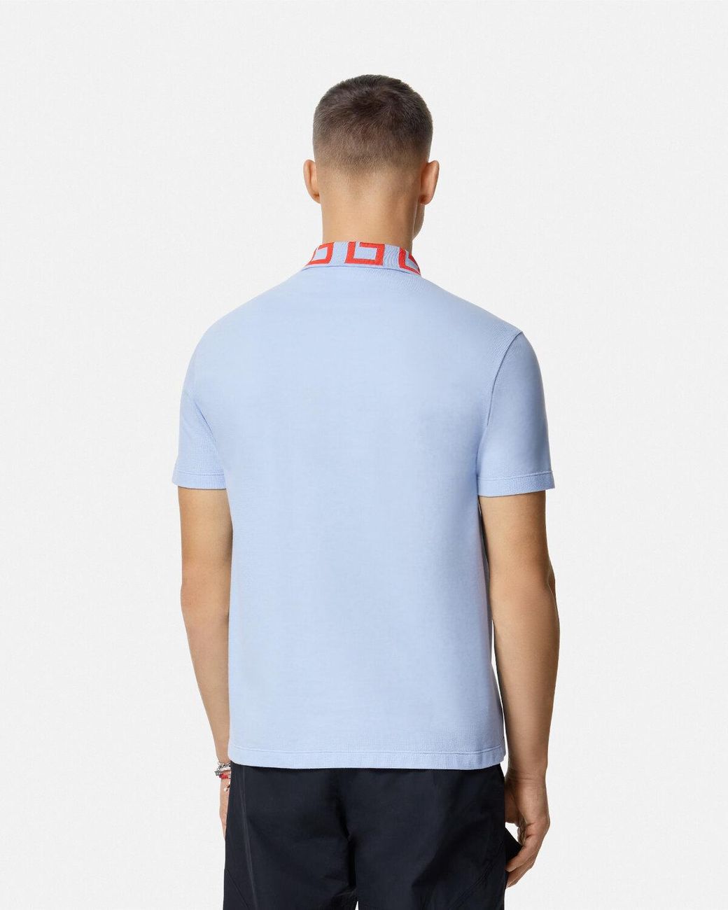 Versace Blue Meduda Polo Shirt for men